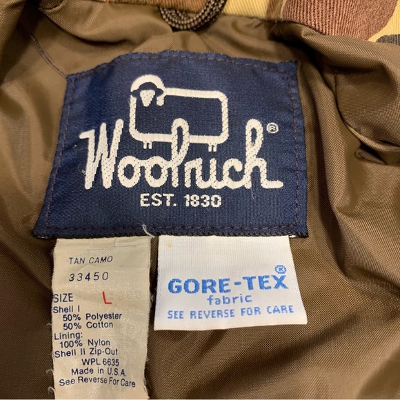 Vintage Woolrich 3 in 1 Gore-Tex Made in USA Frogskin Camouflage Jacket Mens L - Picture 4 of 11